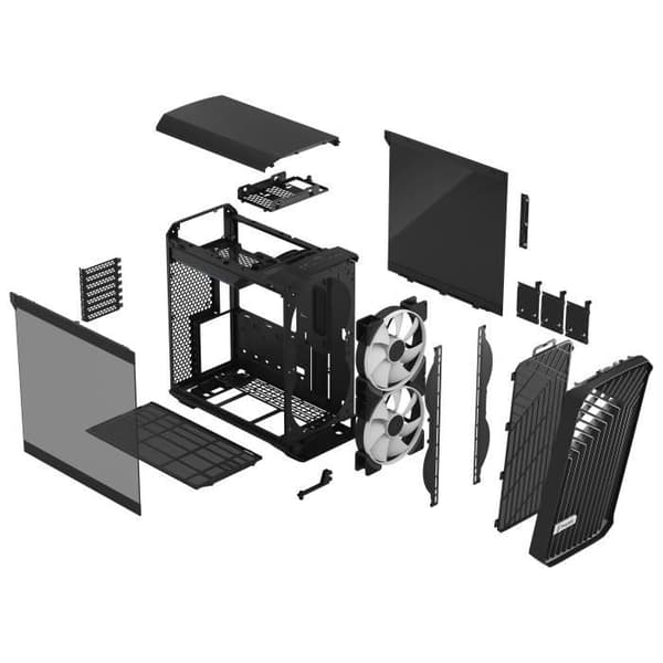 PC-fodral - FRACTAL DESIGN - Torrent Compact RGB Black TG Light Tint - Svart ( FD-C-TOR1C-02 )