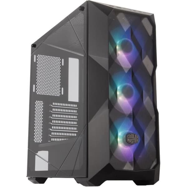 COOLER MASTER LTD PC CASE MasterBox TD500 - Gaming - Mesh - 3x120mm ARGB - Svart - Härdat glas - ATX-format (MCB-D500D-KGNN-S01) Svart