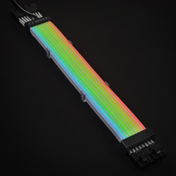 lian li lian li strimer plus 8-pin rgb pcie vga-stromkabel svart Anpassning PC Lian Li Strimer Plus 8-pin RGB PCIe