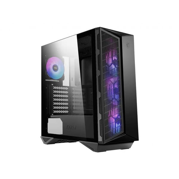 MSI MPG GUNGNIR 111R ATX / Micro-ATX / Mini-ATX PC-fodral - Svart - 3 x 120 mm - härdat glasfönster