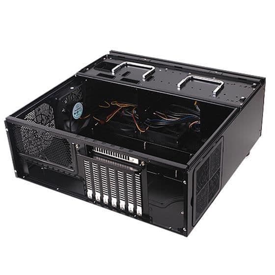 SilverStone SST-GD07B - Grandia HTPC ATX datorfodral, Silent Airflow High Performance, svart