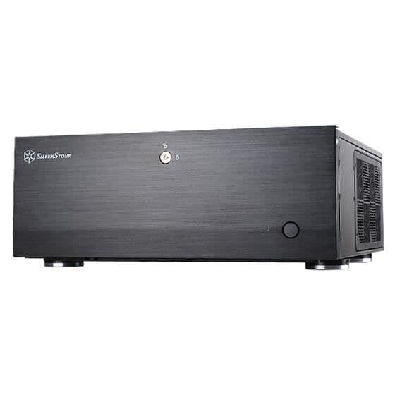 SilverStone SST-GD07B - Grandia HTPC ATX datorfodral, Silent Airflow High Performance, svart Svart