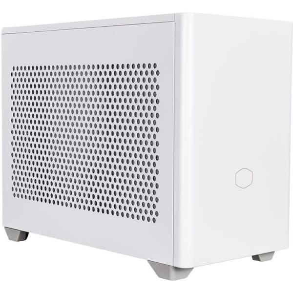 PC -fodral - COOLER MASTER - MasterBox NR200P - Vit - Mini -ITX - Stålpanel och härdat glas - Riser -kabel (MCB -NR200P -WGNN -S00) Vit