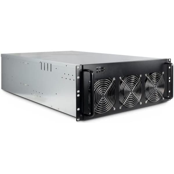 Support Rack Väggmonterad - Inter-Tech - 88887236 - Stål - 4U - Svart, Grå Svart, Grå