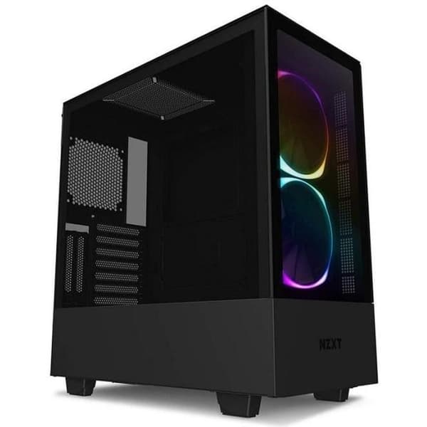NZXT H510 Elite PC CASE - RGB-bakgrundsbelysning - USB 3.1 - Mattsvart - Härdat glas - ATX-format (CA-H510E-B1)