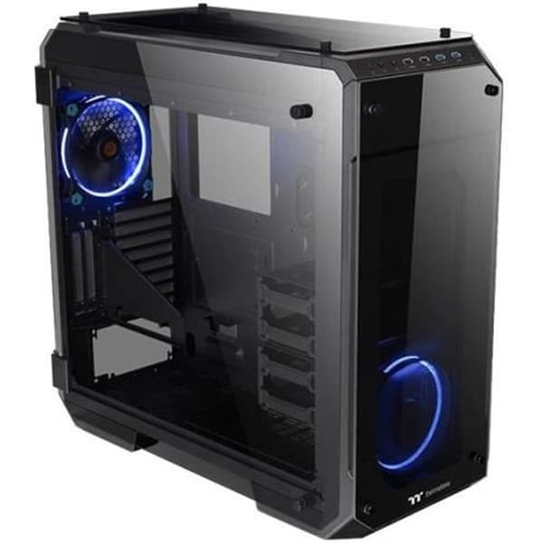 THERMALTAKE PC CASE View 71 TG - Grand Tour - Svart / Blå - Härdat glas - E-ATX-format (CA-117-00F1WN-00)