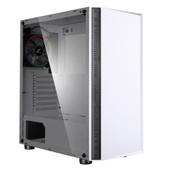 ZALMAN R2 PC CASE - Medium Tower - Vit - Härdat glas - E-ATX-format (R2TGWH)
