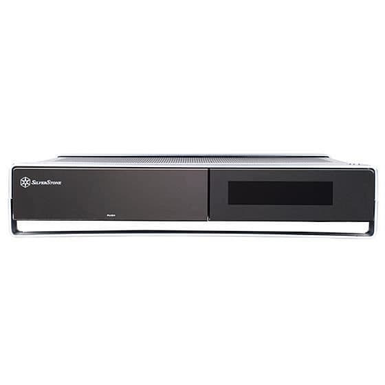 SilverStone SST-ML02B-MXR - Milo HTPC Micro ATX Silent Slim datorfodral, svart, med LCD-skärm