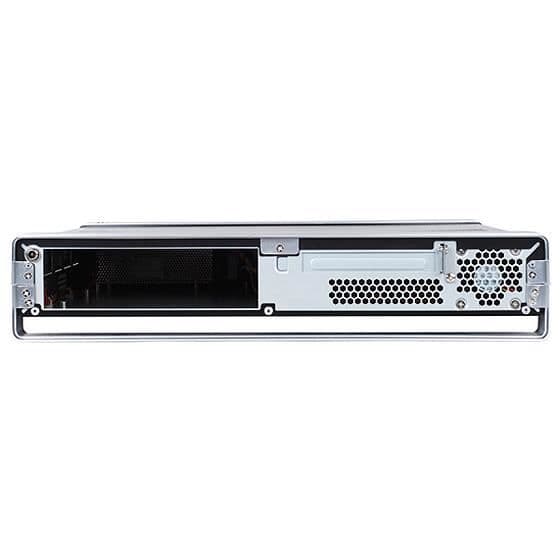 SilverStone SST-ML02B-MXR - Milo HTPC Micro ATX Silent Slim datorfodral, svart, med LCD-skärm