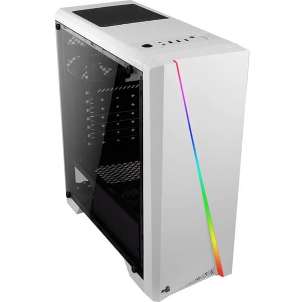 AEROCOOL Cylon PC CASE - RGB - Mid Tower - Vit - ATX-format (ACCM-PV10012.21)