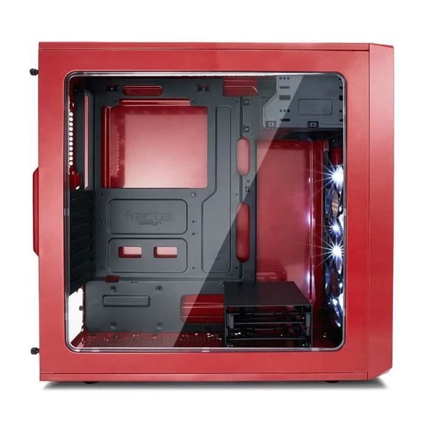 FRACTAL DESIGN Focus G PC CASE - Röd - Härdat glas - ATX-format (FD-CA-FOCUS-RD-W)
