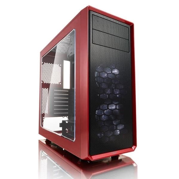 FRACTAL DESIGN Focus G PC CASE - Röd - Härdat glas - ATX-format (FD-CA-FOCUS-RD-W) Svart, Röd
