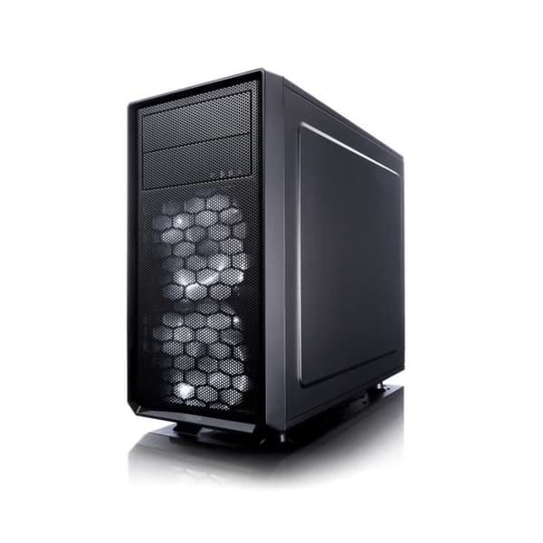 FRACTAL DESIGN Focus G Mini PC-fodral - Svart - Härdat glas - Micro ATX-format (FD-CA-FOCUS-MINI-BK-W)