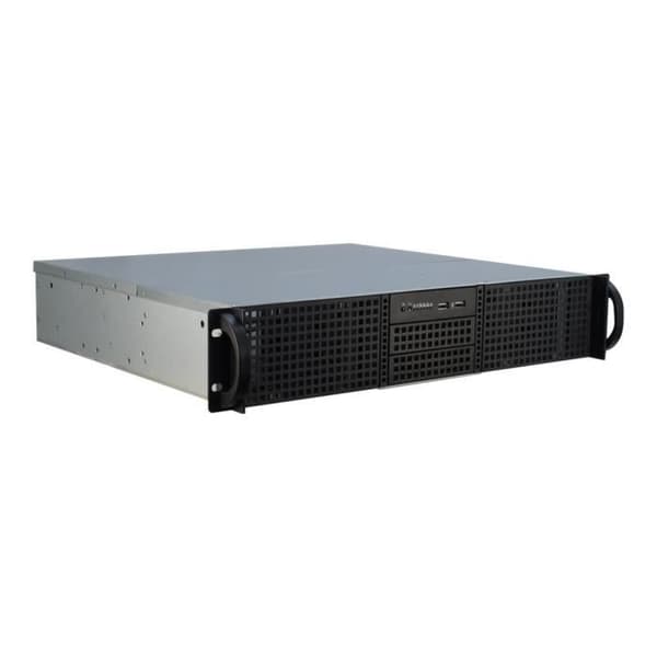 Inter-Tech IPC 2U-20240 Rackmonterbar 2U ATX utan USB-strömförsörjning Svart