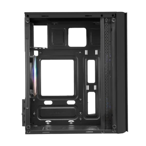 PC-chassi Micro ATX - Mars Gaming - MC300 Svart - Härdat Glas - 3 FRGB Fläktar - Total-Mesh
