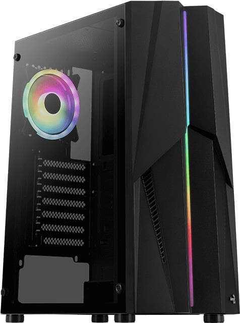 Aerocool Mecha-G-BK-v2 - Midi Tower - PC - Acrylonitril Butadien Styrene (ABS) - SPCC - Sort - ATX - micro ATX - Mini-ITX - 15,9 cm (ACCM-PV28113.11) Sort
