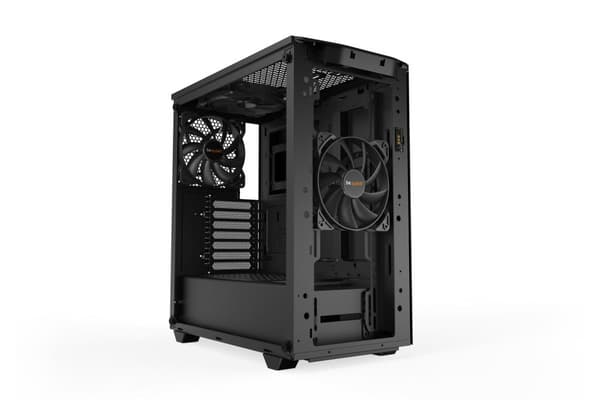 var tyst! Pure Base 500DX Desktop Black - Härdat glas
