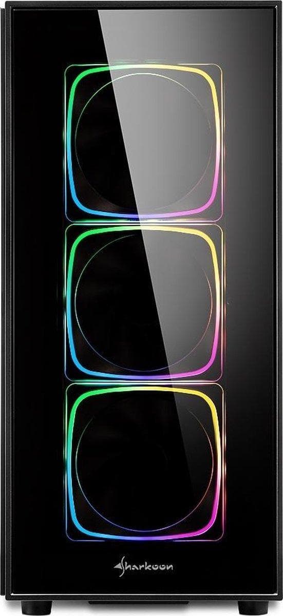 Sharkoon TG6 RGB Midi ATX Tower Sort