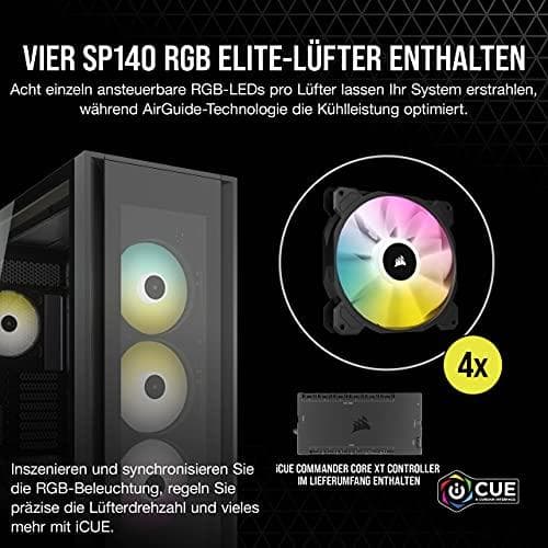 CORSAIR iCUE - ATX - utan strömförsörjning - USB/Audio