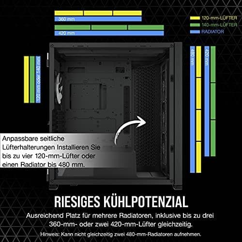 CORSAIR iCUE - ATX - utan strömförsörjning - USB/Audio