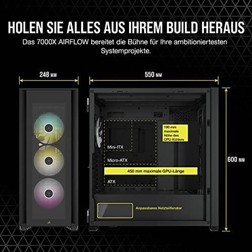 CORSAIR iCUE - ATX - utan strömförsörjning - USB/Audio