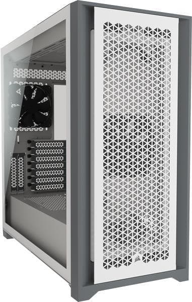 CORSAIR 5000D AIRFLOW - MDT - ATX - utan strömförsörjning (ATX) - vit - USB/Audio (CC-9011211-WW) Vit
