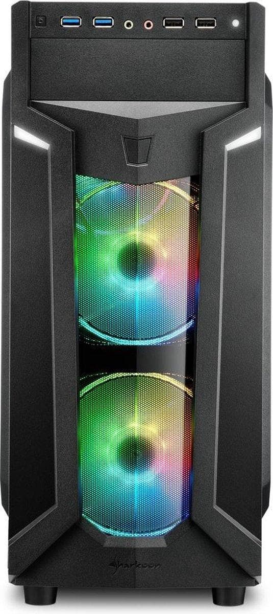 Sharkoon VG6-W RGB Midi Tower Svart