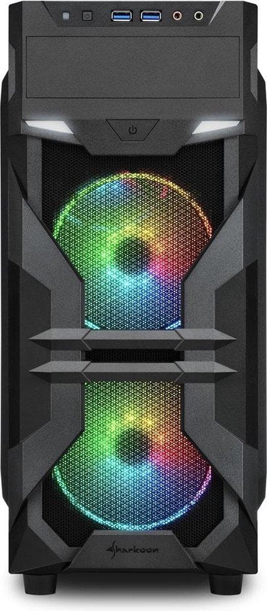 Sharkoon VG7-W RGB Midi ATX Tower Svart