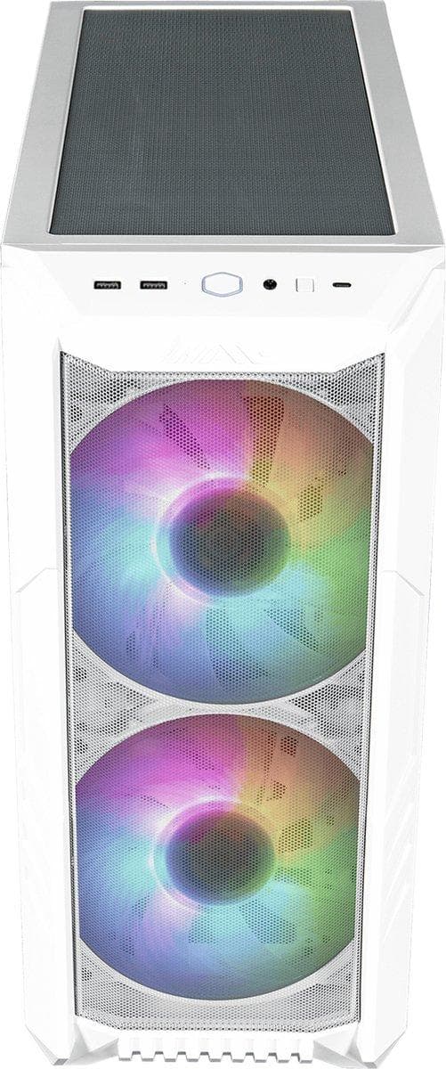Cooler Master HAF 500 Vit - Midtower-modell - E-ATX - 2 x 2,5'', 2 x 3,5''/2,5'' - max. grafikkortslängd 410 mm - vit