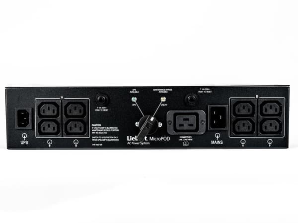 Vertiv Liebert MicroPod MP2-220K - Uudelleenohjauskytkin (teline - Kiinnitettävä) - AC 230V - Lähtöliitännät: 8 - 2U (MP2-220K)