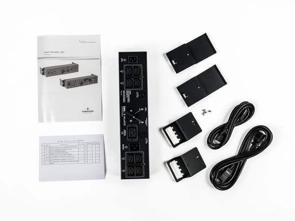 Vertiv Liebert MicroPod MP2-220K - Uudelleenohjauskytkin (teline - Kiinnitettävä) - AC 230V - Lähtöliitännät: 8 - 2U (MP2-220K)