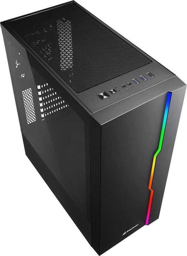 Sharkoon RGB Slider Midi Tower Svart