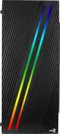 Miniatyrbild 2 av 7: Aerocool Streak Midi Tower Svart