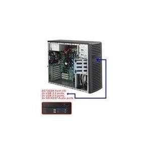 Supermicro CSE-732D4-903B mellemtårnetui (micro-ATX, 4x 3.5 intern, 2x USB 3.0, 2x USB 2.0) sort Sort