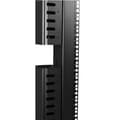 Miniatyrbillede 8 af 8: StarTech.com Lodret kabelholder med fingerkanal - 0U - 1,8m - Rack Cable Manager - Kabel - Organizer - 1,83m - Sort - 40U (Antal pr. pakke: 2 )