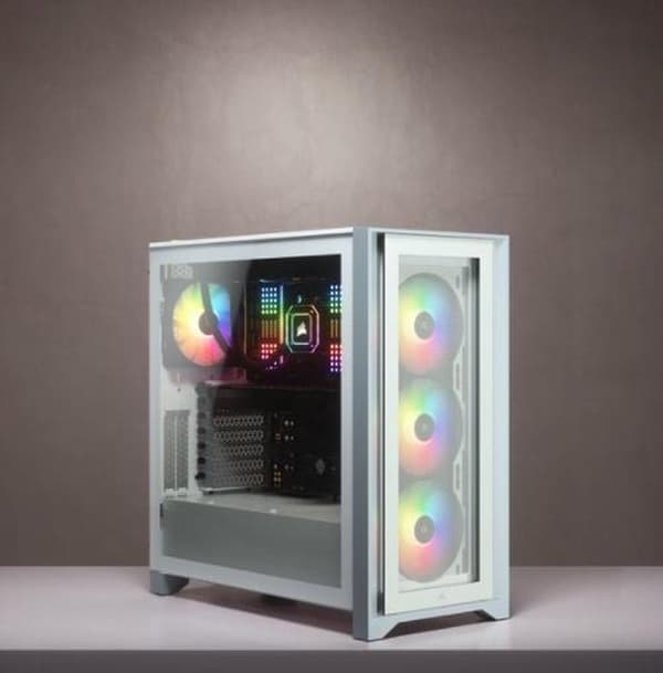 Corsair iCUE 4000X RGB Midi Tower Hvid