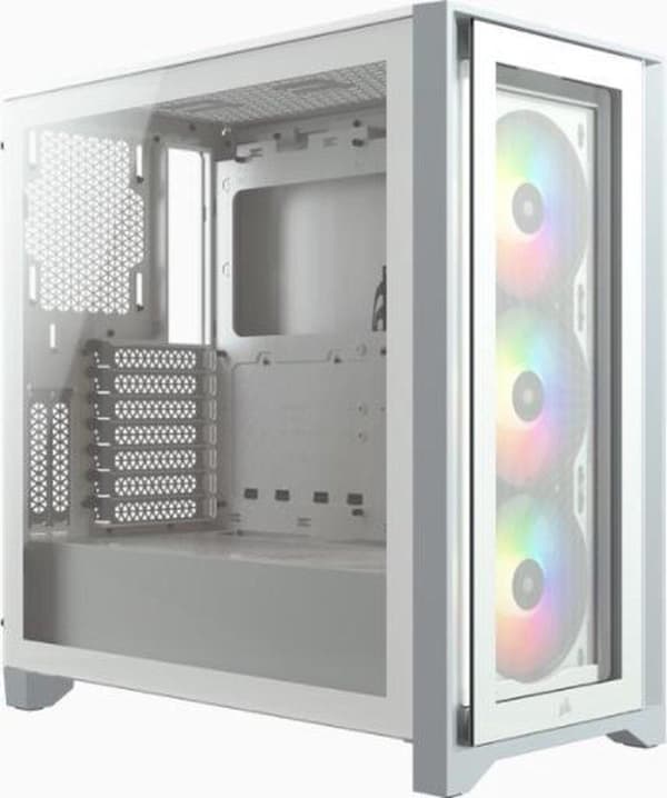 Corsair iCUE 4000X RGB Midi Tower Hvid