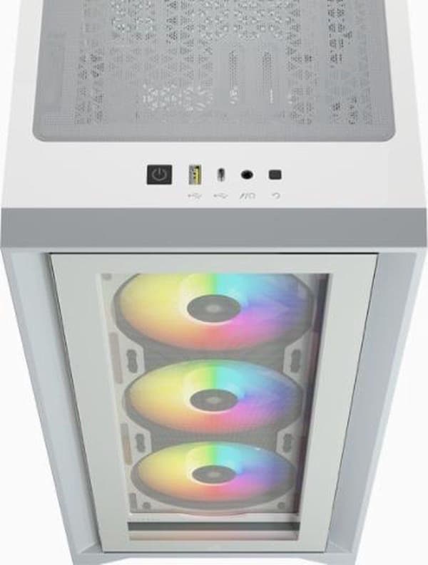 Corsair iCUE 4000X RGB Midi Tower Hvid