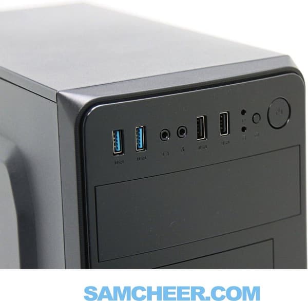 LC-Power 2015MB Micro ATX Tower Musta