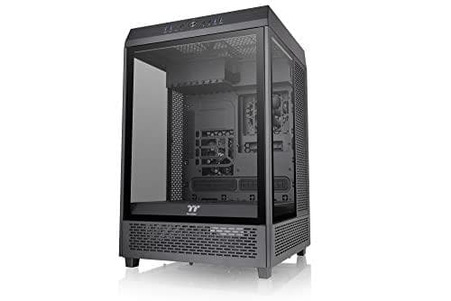 Thermaltake The Tower 500 - MDT - Extended ATX - Sidopanel med fönster (härdat glas) - ingen strömförsörjning (PS/2) - svart - USB/Audio (CA-1X1-00M1W