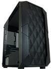 LC Power Gaming 712MB - Polynom_X - Tower - micro ATX - sidopanel med fönster (härdat glas) - ingen strömförsörjning - svart - USB/Audio (LC-712MB-ON) Svart