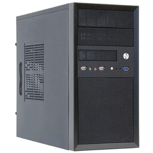 Chieftec Mesh Series CT-01B - Mini Tower - Micro-ATX 350 Watt (ATX12V 2.3/ PS/2) - Musta - USB/Audio musta