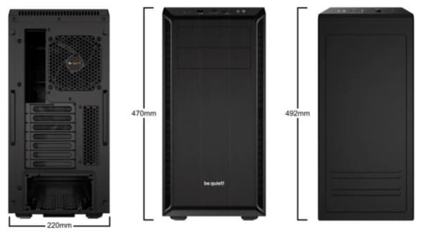var tyst! Pure Base 600 Midi Tower Svart