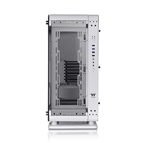 Thermaltake Core P6 TG Snow - MDT - SSI CEB - sidopanel med fönster (härdat glas) - utan strömförsörjning (PS/2) - vit - USB/ljud