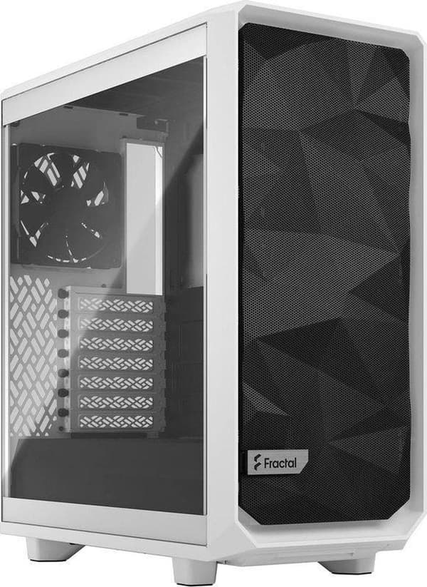 FRACTAL DESIGN - PC Meshify 2 Kompakt etui Hvidt gennemsigtigt hærdet glaspanel