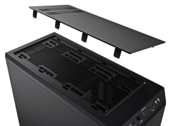 var tyst! Pure Base 600 Midi Tower Svart, Silver