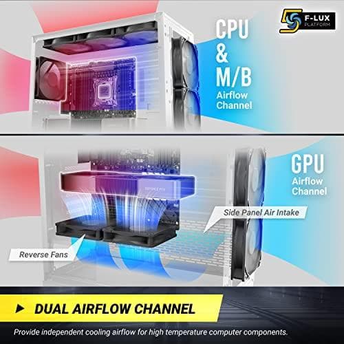 Antec Dark League DF700 FLUX - MDT - ATX - ikkunallinen sivupaneeli (karkaistu lasi) - ilman virtalähdettä - USB/Audio (0-761345-80070-9)