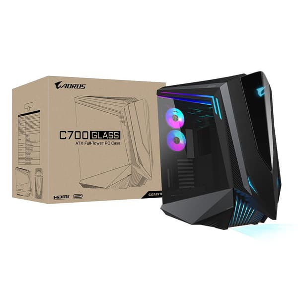 Gigabyte AORUS C700 - PC-fodral - Full Tower - Svart