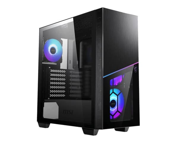 MSI MPG SEKIRA 100R - Tower modell - utökad ATX - ingen strömförsörjning (ATX) - USB/Audio Svart