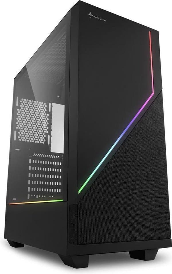 Sharkoon RGB FLOW Midi ATX Tower Sort